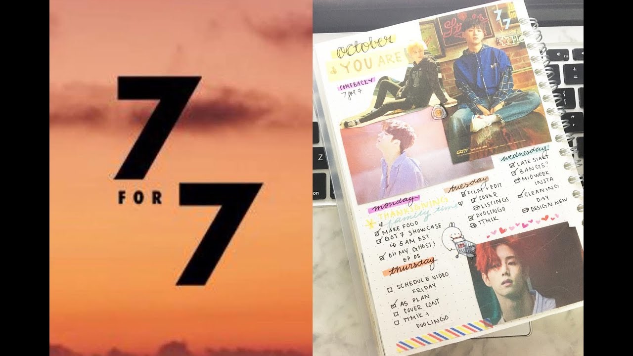 GOT7 7 for 7 Kpop Bullet Journal Plan With Me