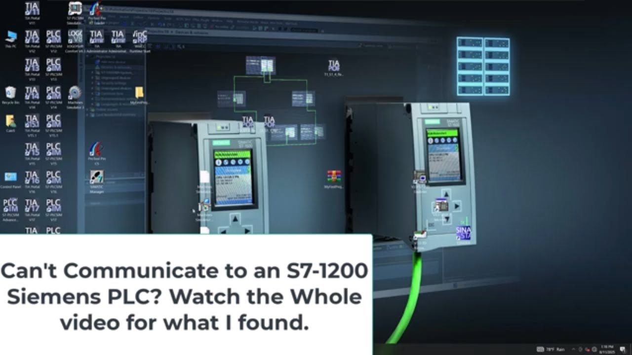 Can't Communicate with an S7 1200 Siemens PLC? Watch the Whole video for what I found