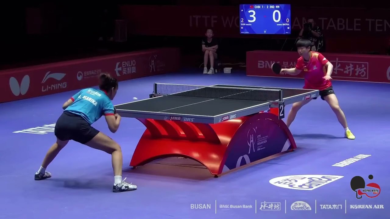 SUN YINGSHA vs MANIKA BATRA (CHINA vs INDIA) - ITTF TEAM BUSAN 2024 WOMEN TEAM