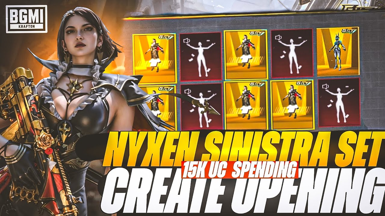 😱 NEW NYXEN SINISTRA ULTIMATE SET CRATE OPENING🔥 LUCKIEST OPENING BGMI CREATE || @RebelPLYZYT 