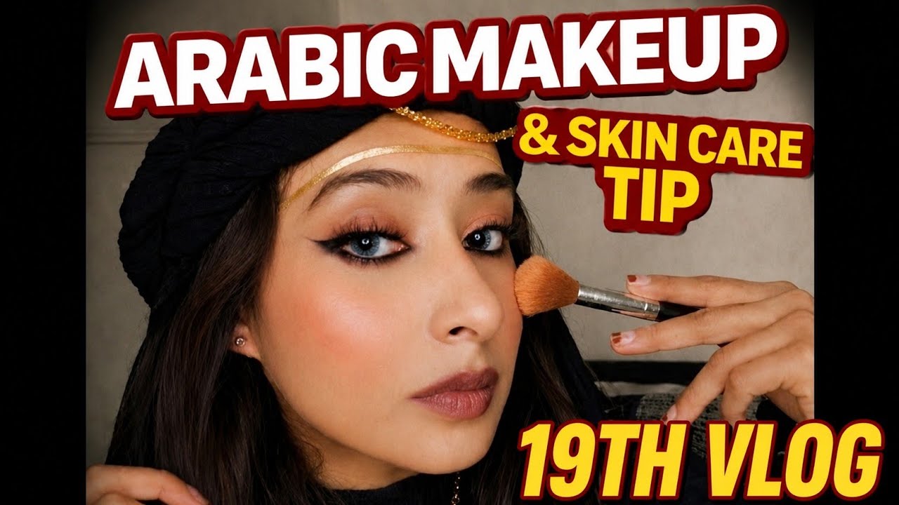 ARABIAN MAKEUP WITH SKIN CARE TIP ||  READ THE CAPTION plz 👇🙏@AyeshaKhanArtistry 