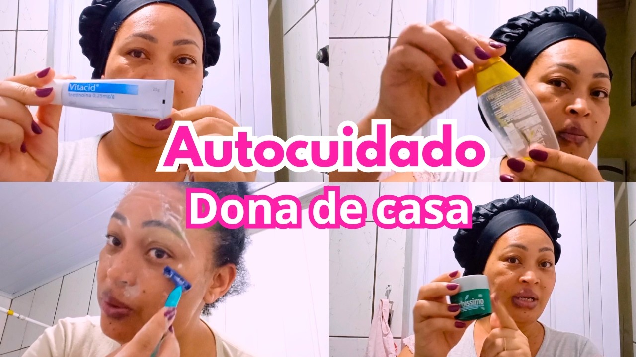 Autocuidado baratinho de uma dona de casa✨ #donadecasa #autocuidado #limpeza #skincare