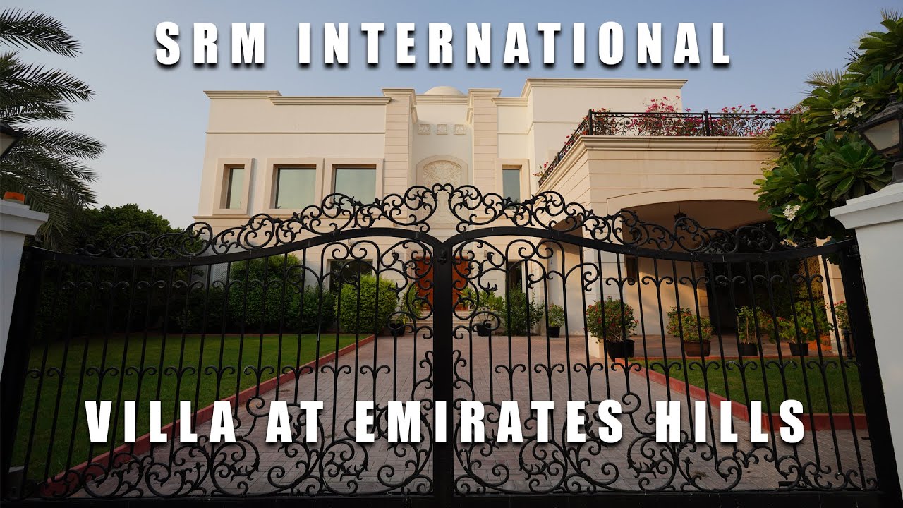 Emirates Hills Side Lake Facing Villa || SRM international Real Estate || Dubai