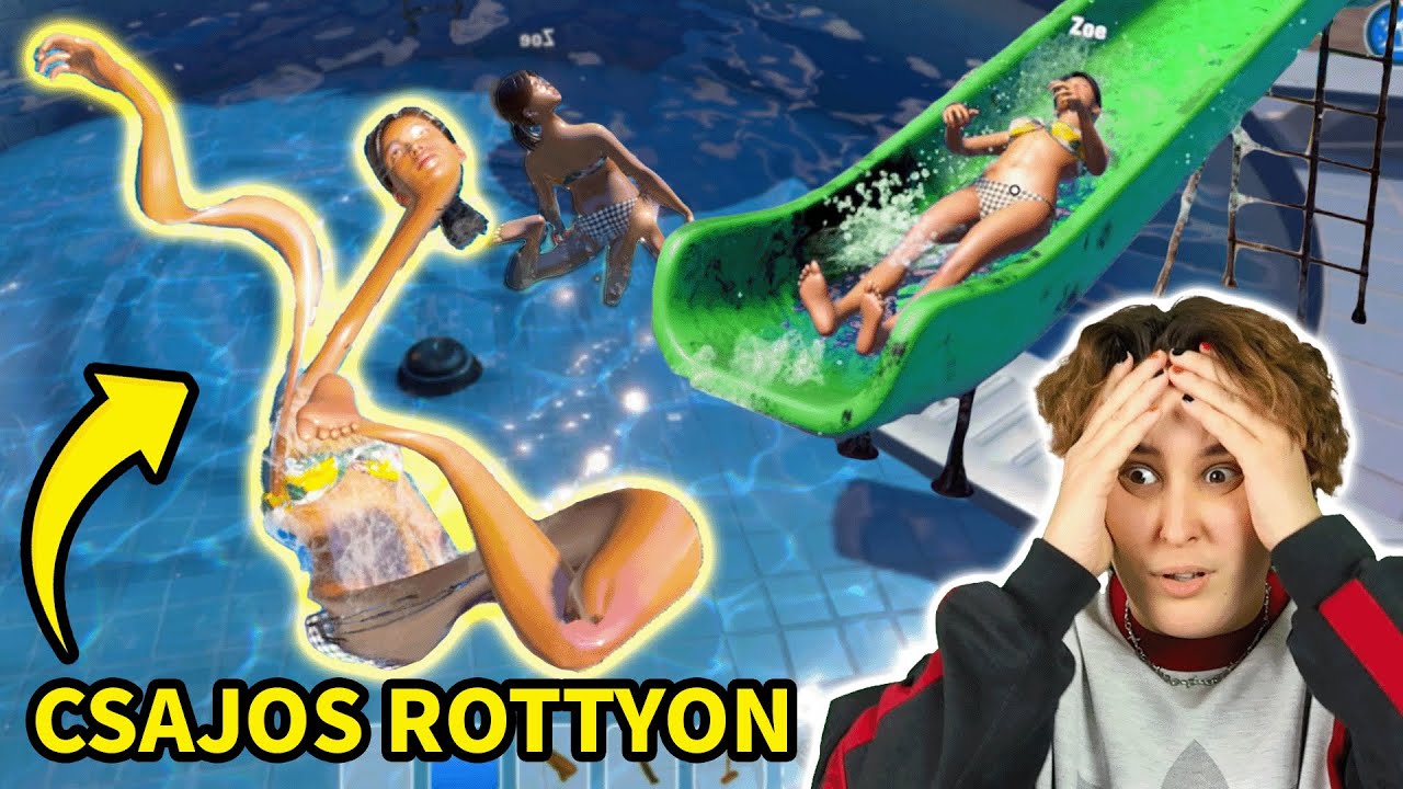 A KATONAI KIKÉPZÉS nem rak ENNYIRE ROTTYRA mint ez a VÍZIPARK 😵 (Waterpark Simulator)