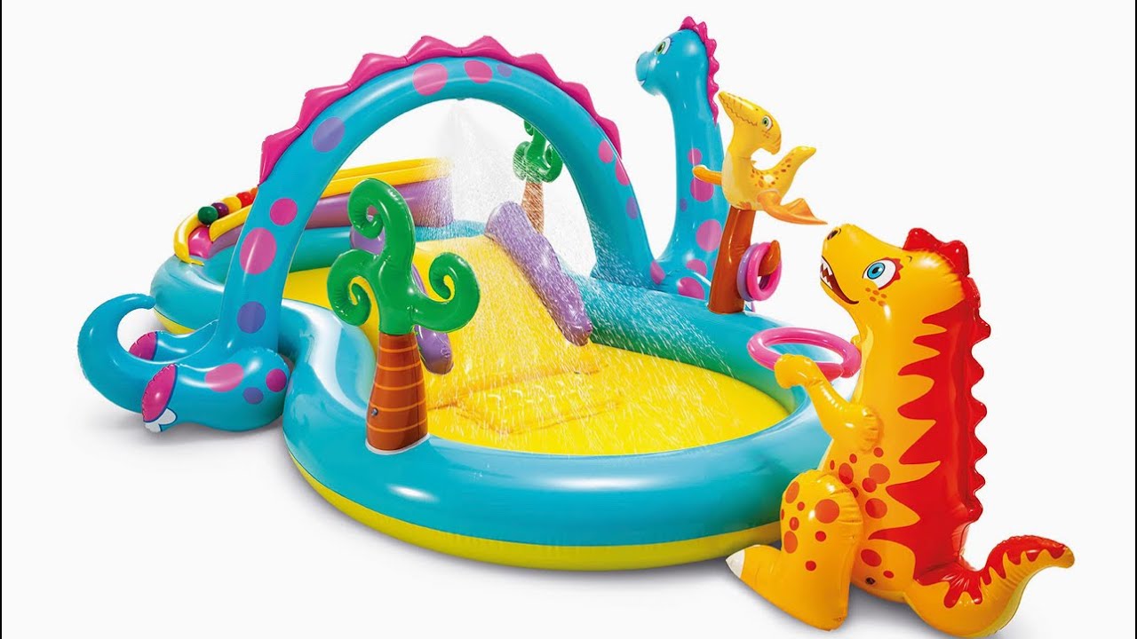 Unboxing INTEX DinoLand Play Center