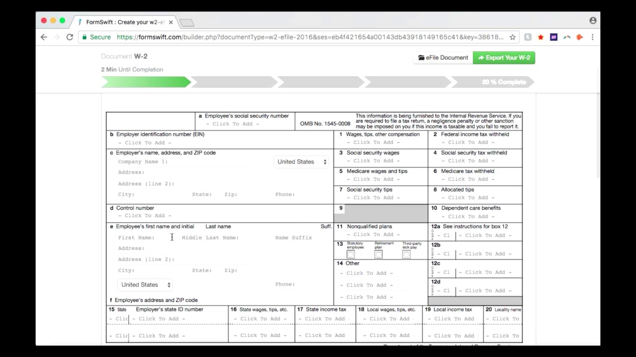 W-2 Form: Create Your W-2 Tax Form Online with FormSwift