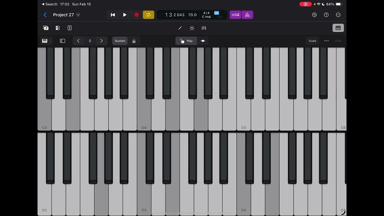 15 February 2026 / logic pro improv, smaller keys piano more range