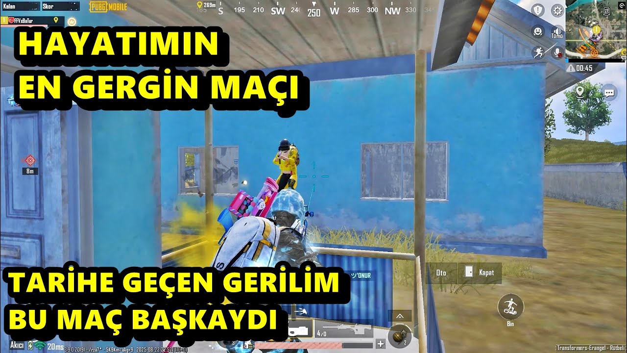 HAYATIMIN EN GERGİN MAÇI ! BU MAÇ BAŞKAYDI ! BATUR GAME SOLO SQUAD PUBG MOBİLE