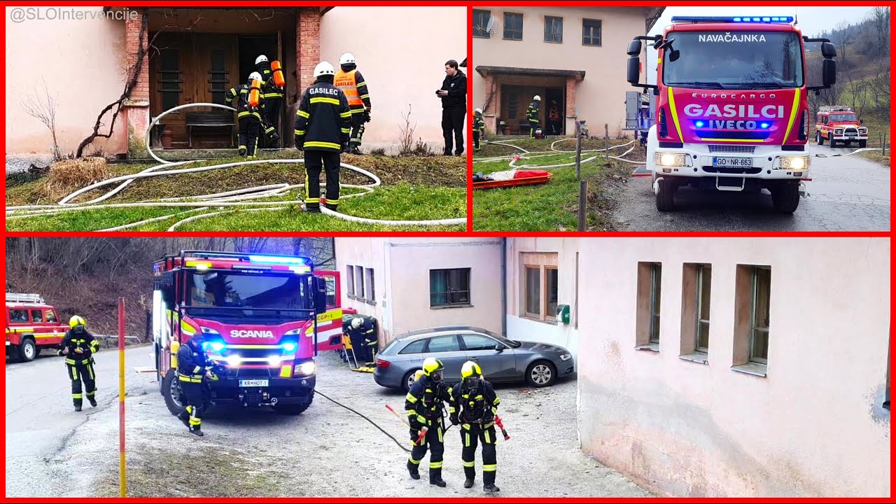 [GASILSKA VAJA] PGD Hotavlje+PGD Novaki - gašenje požara v objektu in reševanje ponesrečencev