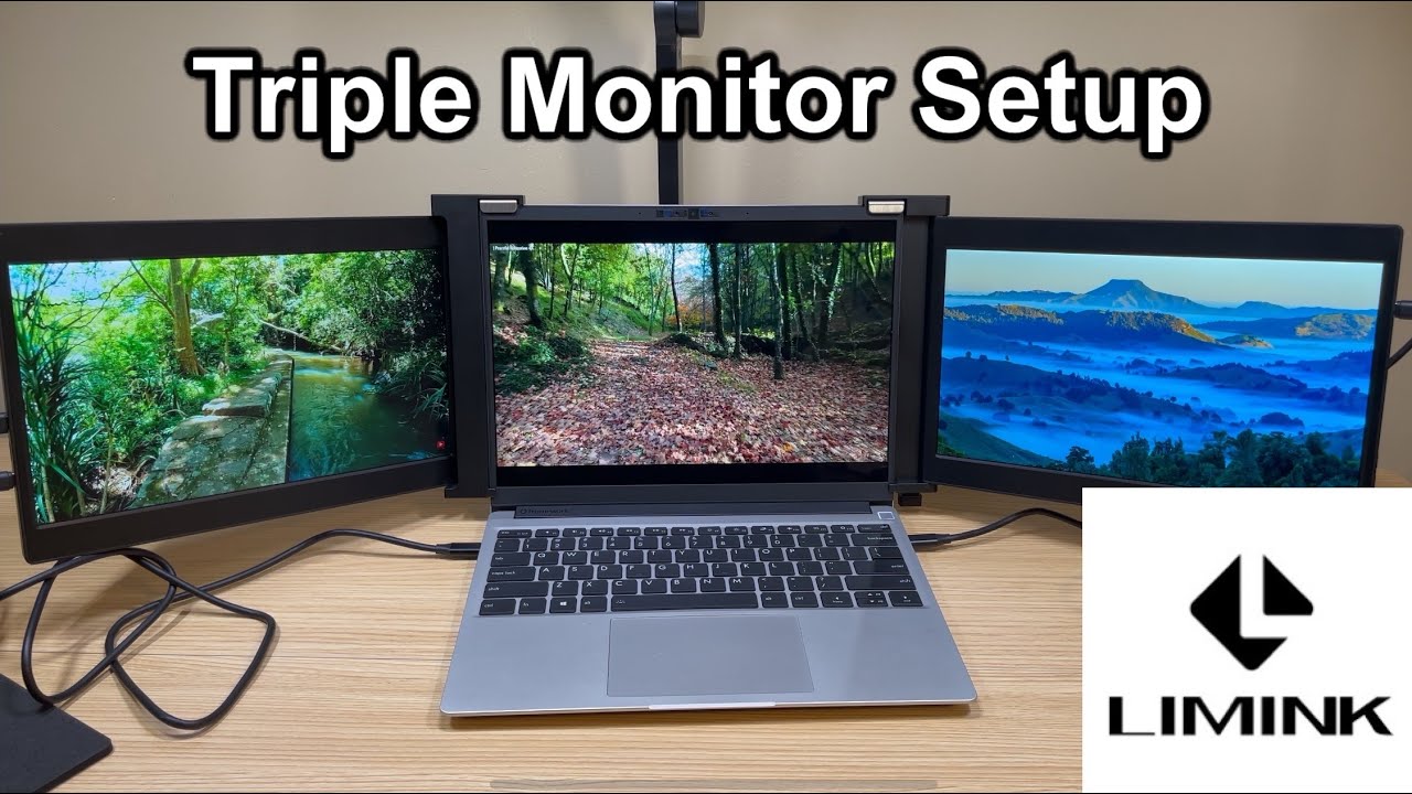 Triple Monitor Set Up! Limink Laptop Monitor Makes Programming On the Go Easy