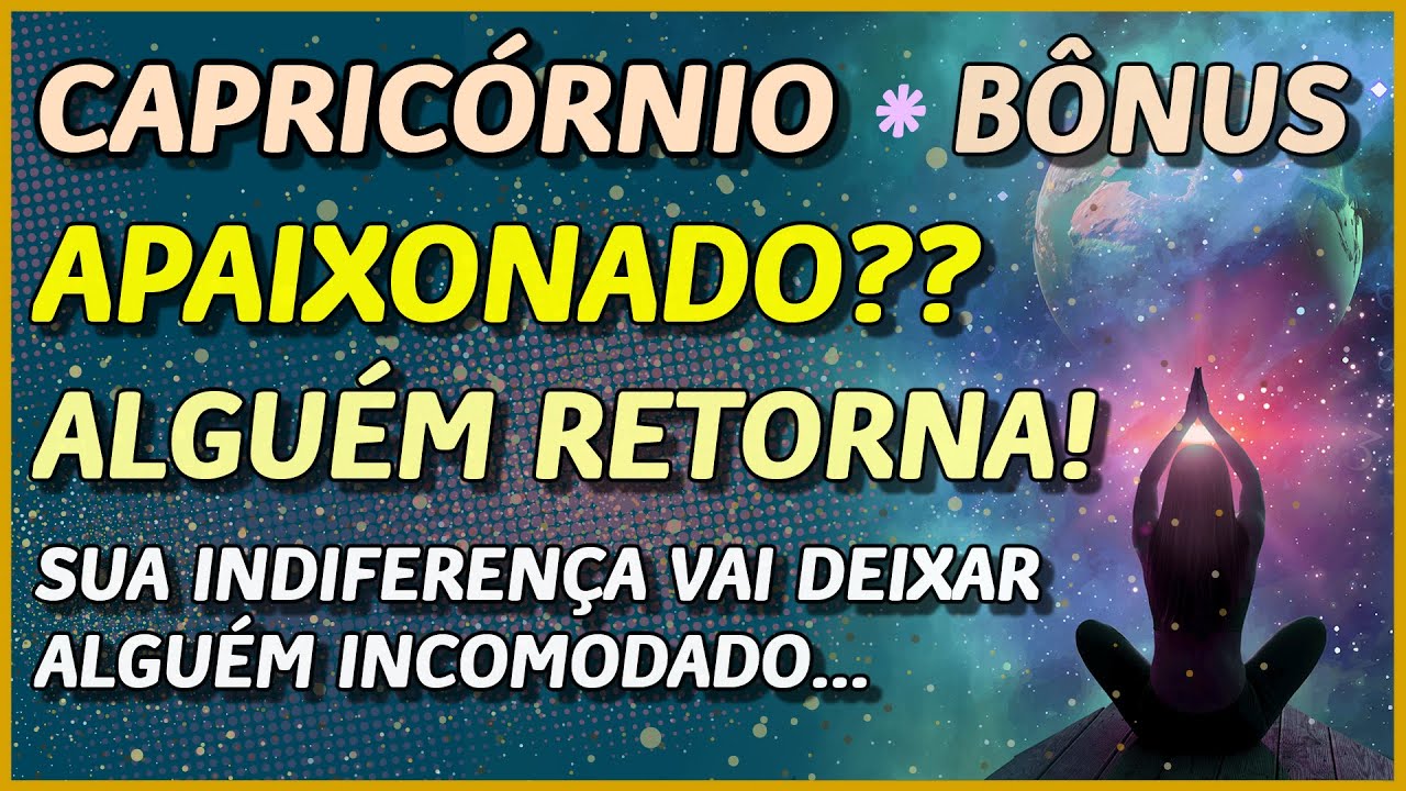 CAPRICÓRNIO ♑️ // 💖APAIXONADO? 💖- SUA INDIFERENÇA VAI DEIXAR ALGUÉM INCOMODADO...🌟😎⚡️💔🥺