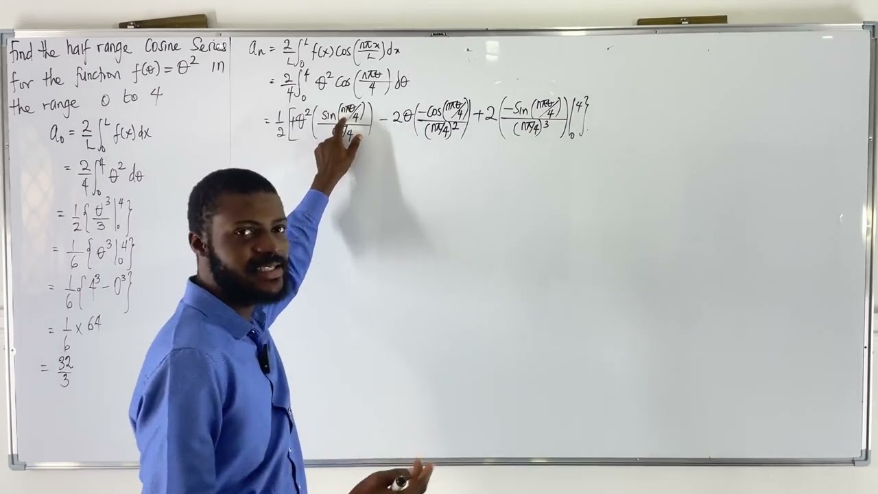 How To Find The Half Range Cosine Series Of A Function With Arbitrary Period
