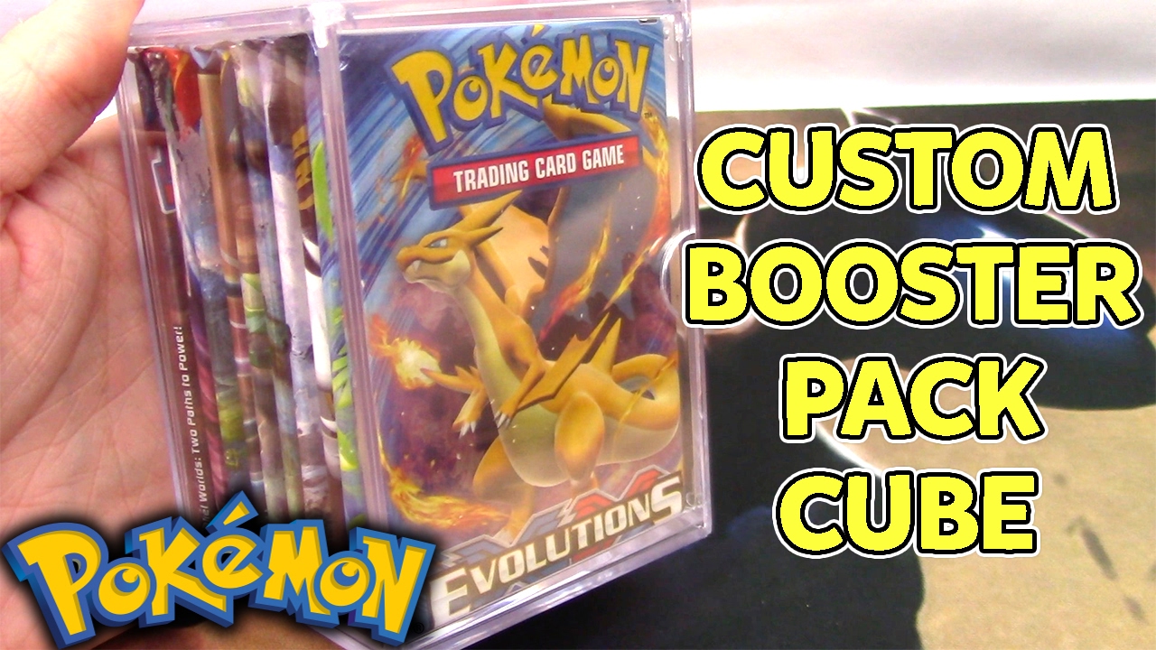 Custom Pokemon Cube! 10 Assorted Pokemon Card Booster Packs