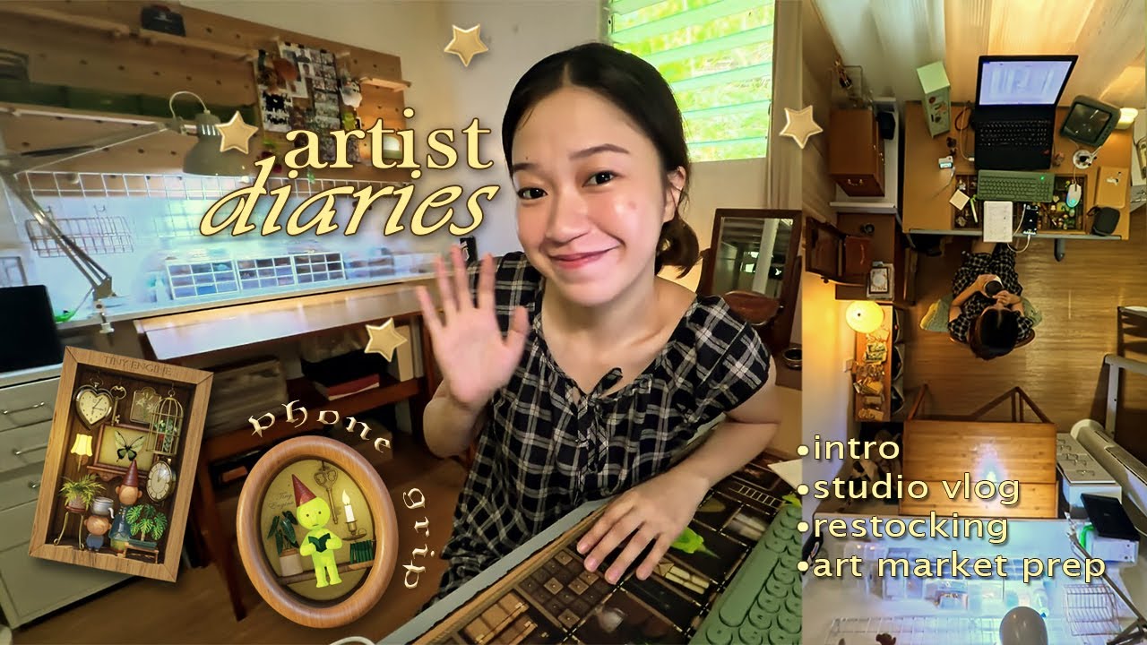 Artist Diaries | Vlog 01: Studio Vlog, Waking Up at 5AM, Partner Store Restock & Art Market Prep ⟡
