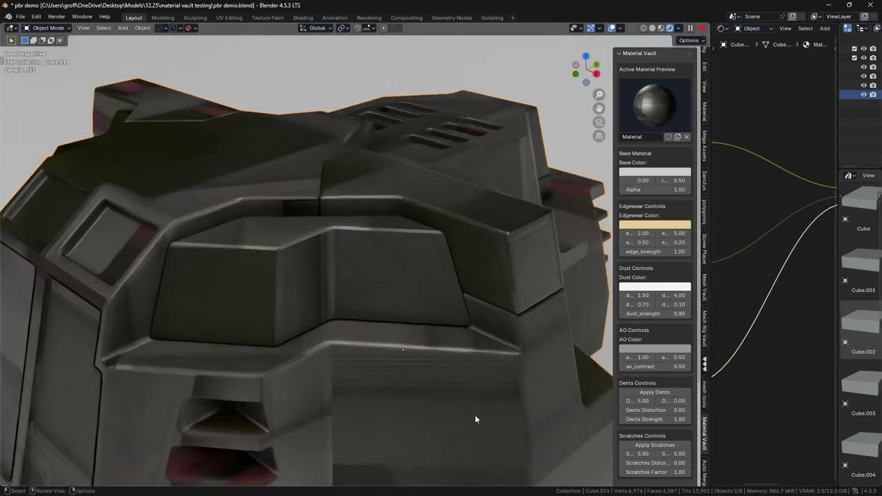 Material Vault for Blender- Complete Texturing Addon