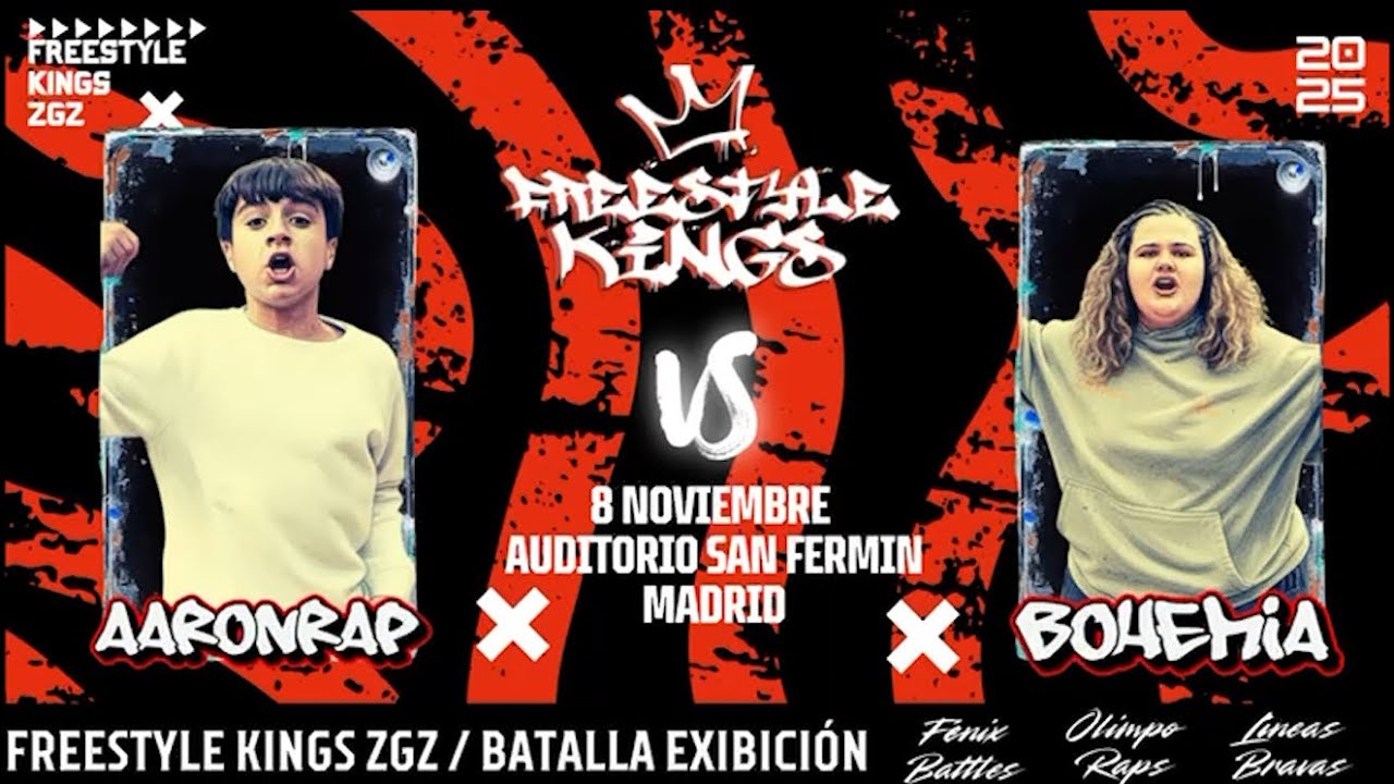 BOHEMIA VS AARONRAP FREESTYLE KINGS - MADRID (8 NOVIEMBRE)