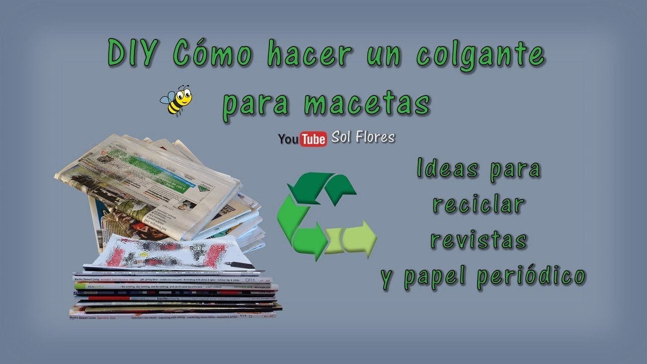 DIY Cómo hacer un colgante para macetas