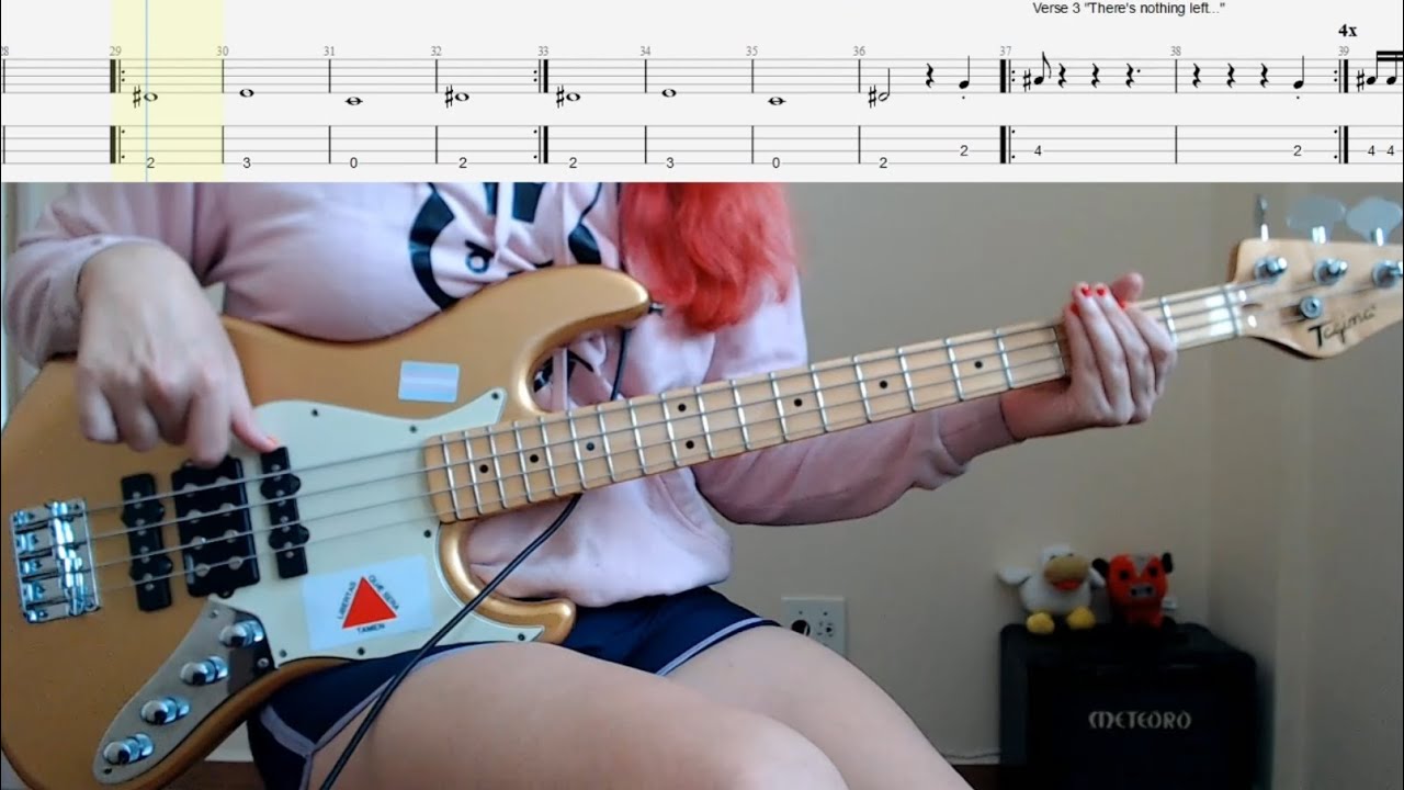 Nine Inch Nails - Terrible Lie (Bass Cover With Tabs)