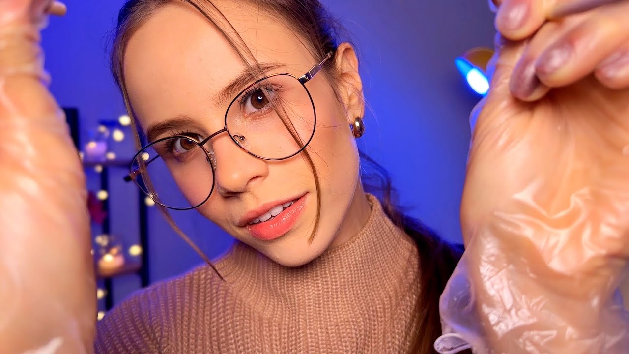 ASMR INSPEÇÃO DETALHADA DE COURO CABELUDO E TRATAMENTO COM VAPOR DE OZÔNIO