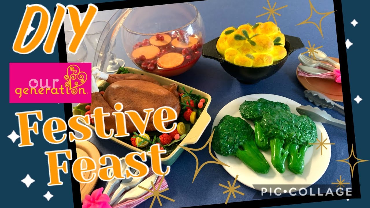 DIY - American Girl ✨Festive Feast Set ✨