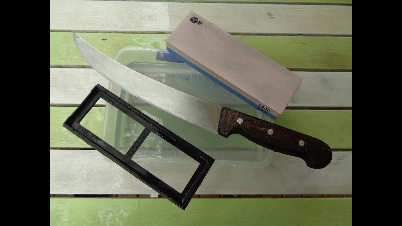 Sharpening a 30 year old Victorinox on a 600/1500 whetstone