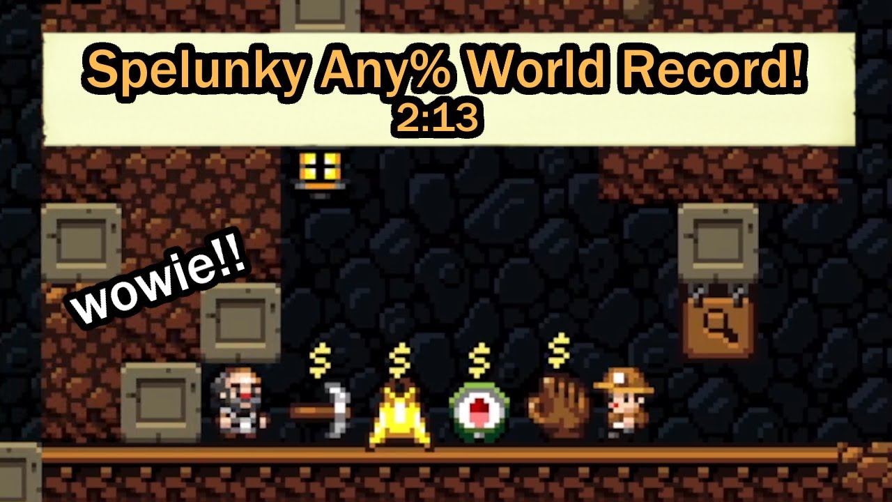 Spelunky Classic: Мировой рекорд! (2:13)