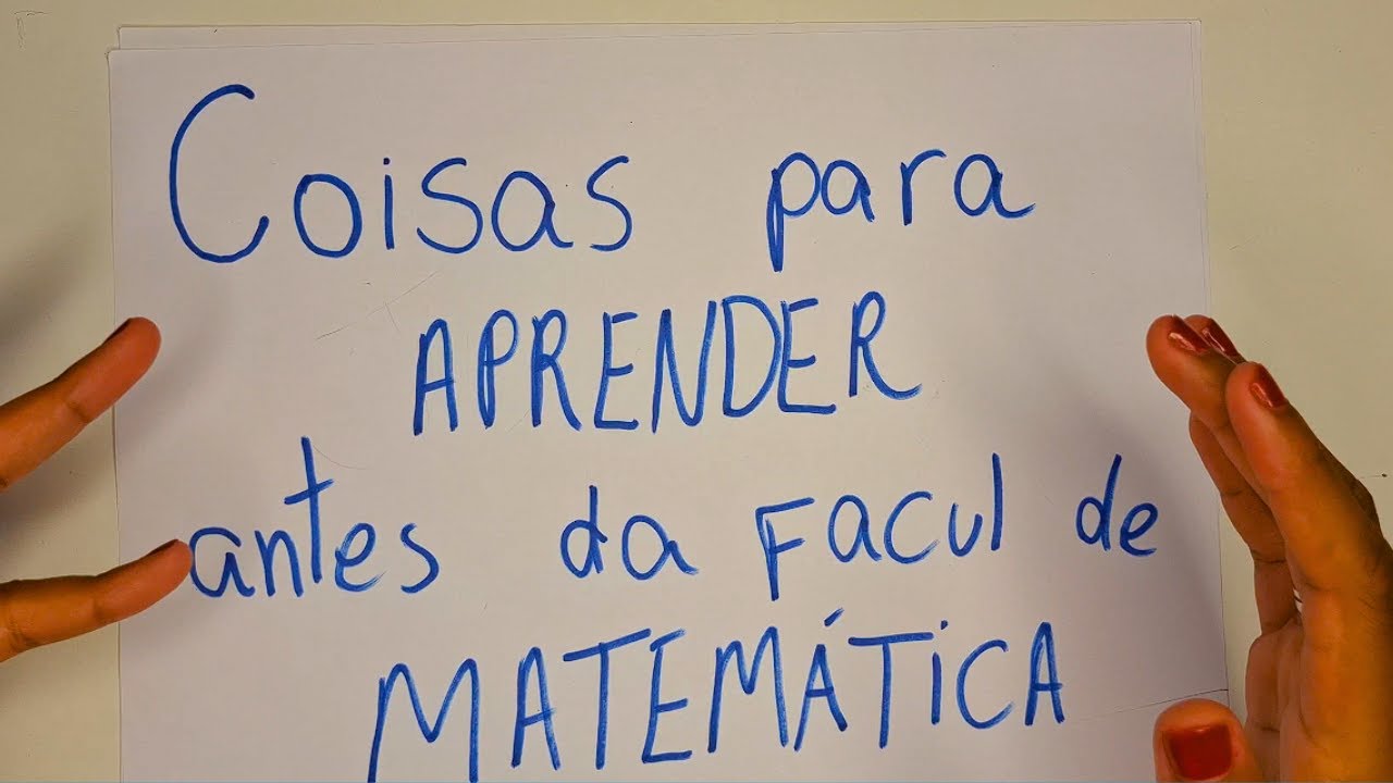O que você precisa aprender ANTES de entrar na FACULDADE de MATEMÁTICA