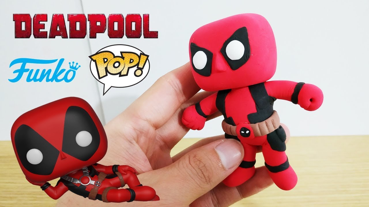 Cómo hacer FUNKO POP / DEADPOOL Clay art: MARVEL [ TUTORIAL ]