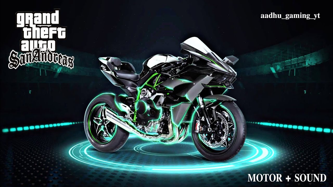 H2R BIKE MOTOR + SOUND : GTA SAN ANDREAS ⚡SUPER CHARGED