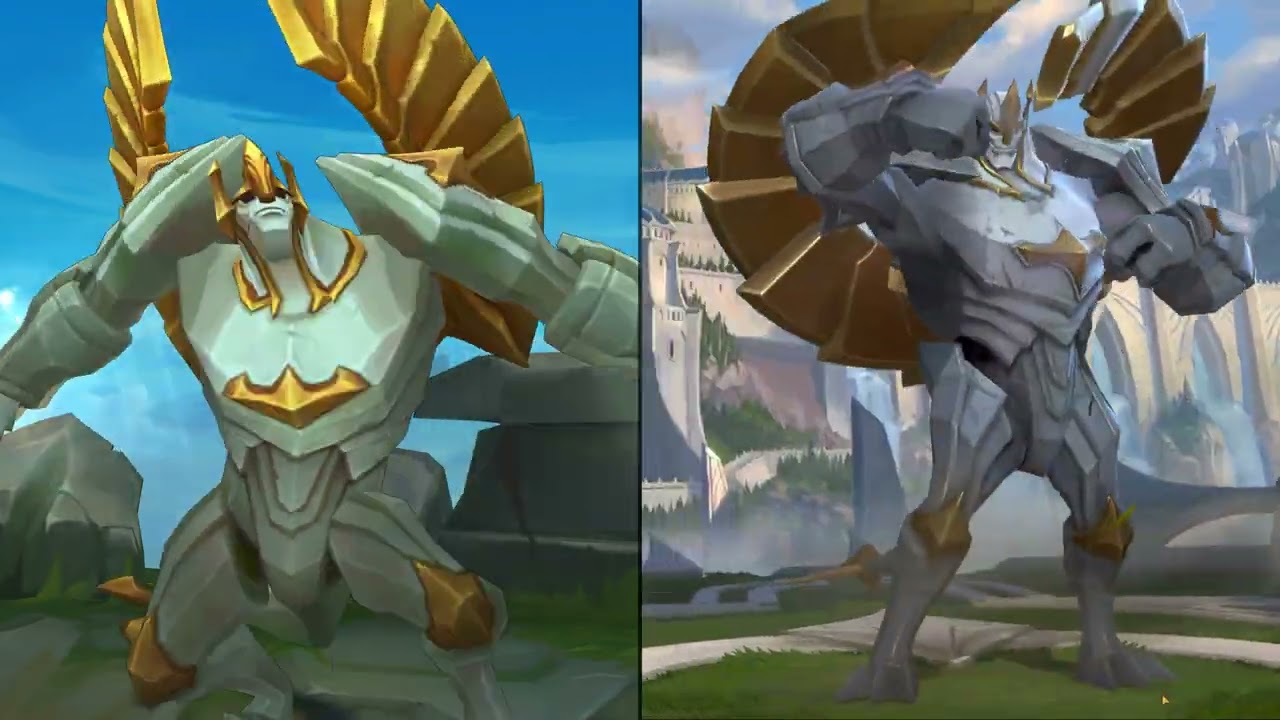 Galio League of Legends VS Wild Rift Comparison