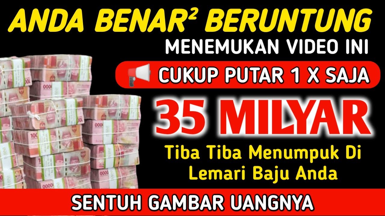 REJEKI TAK TERDUGA, HARI INI !!! AYAT PEMANGGIL UANG, DOA PEMBUKA PINTU REZEKI, DOA NABI SULAIMAN
