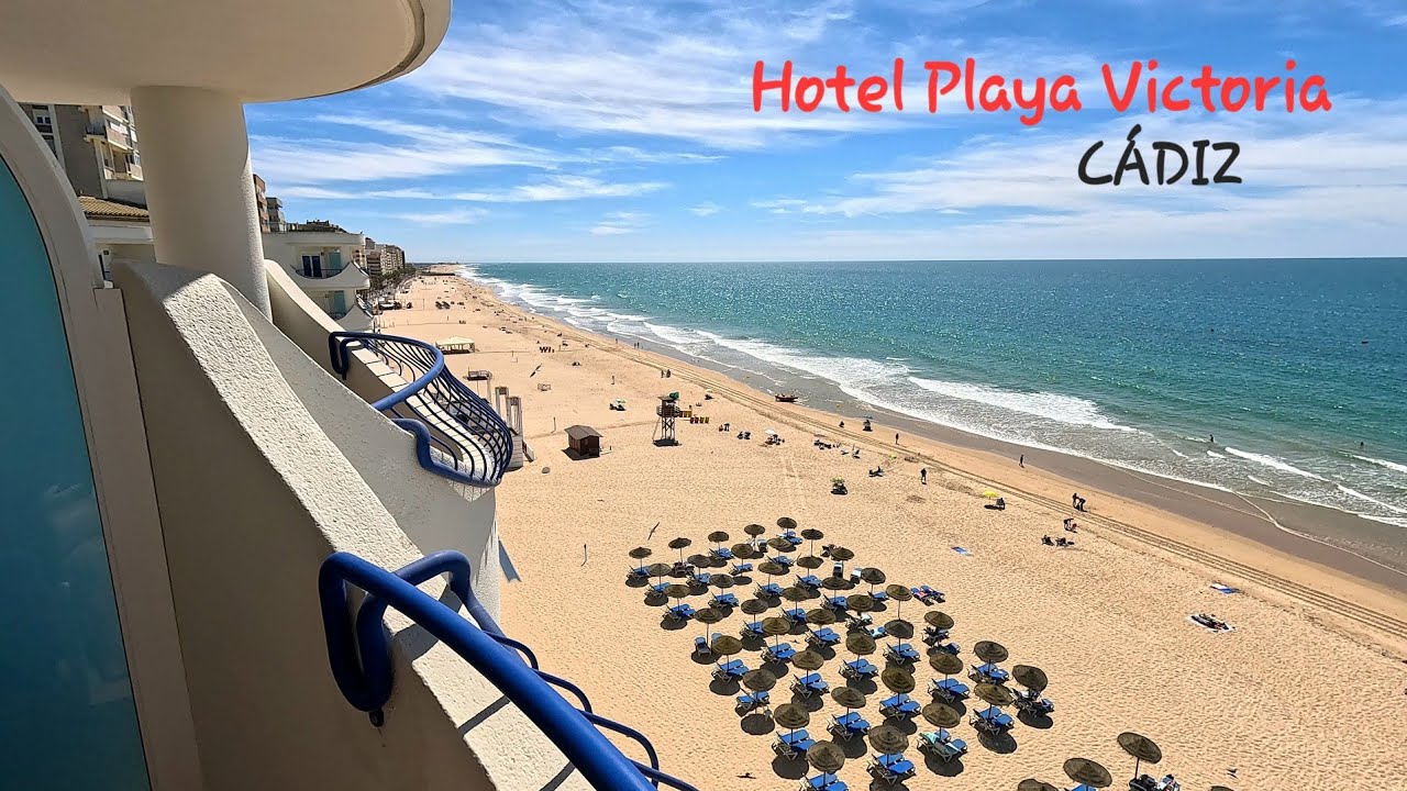 Hotel Playa Victoria 🌞 Cádiz ✨️ Spain | 4K 🇪🇸 Just Footage. 