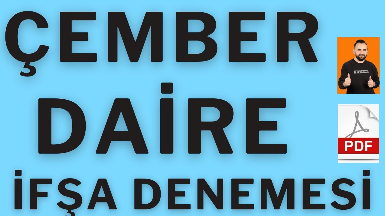 Çember ve Daire FULL İFŞA DENEMESİ !!! İZLEMEDEN SAKIN GİRME !!! #geometri YKS KPSS DGS ALES