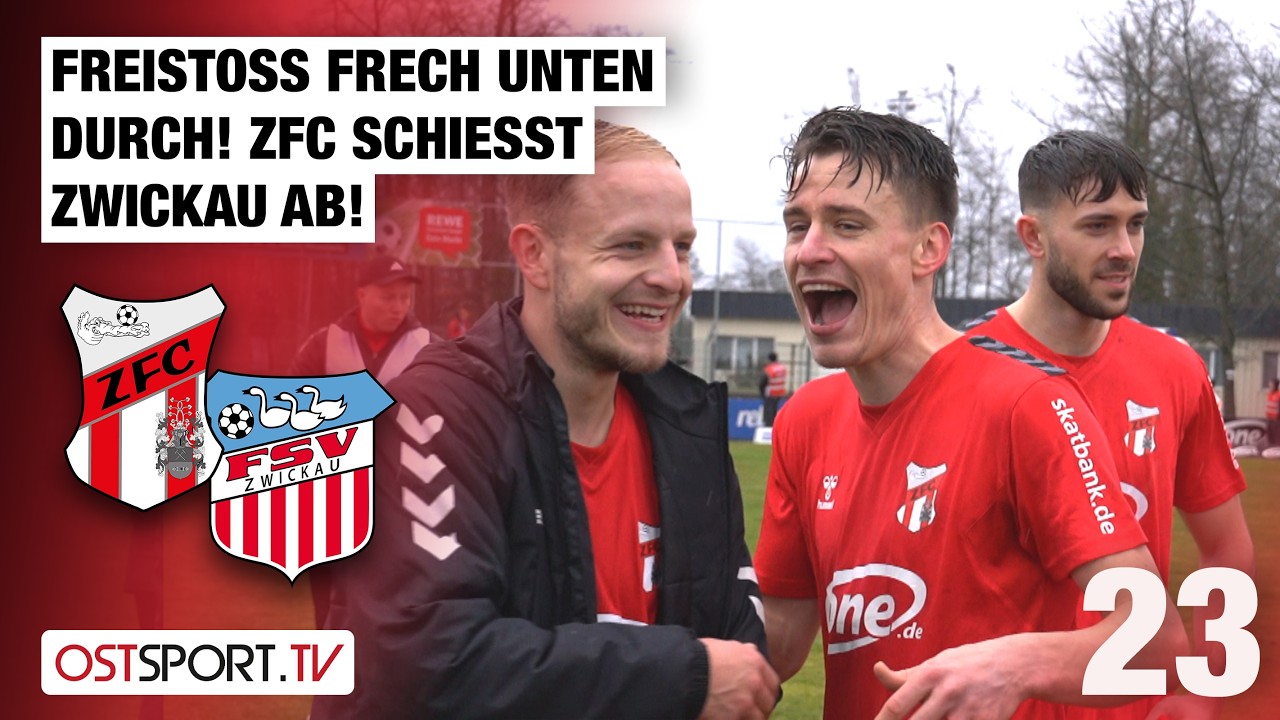 Freistoß frech unten durch! ZFC schießt Zwickau ab! Meuselwitz - Zwickau | Regionalliga Nordost