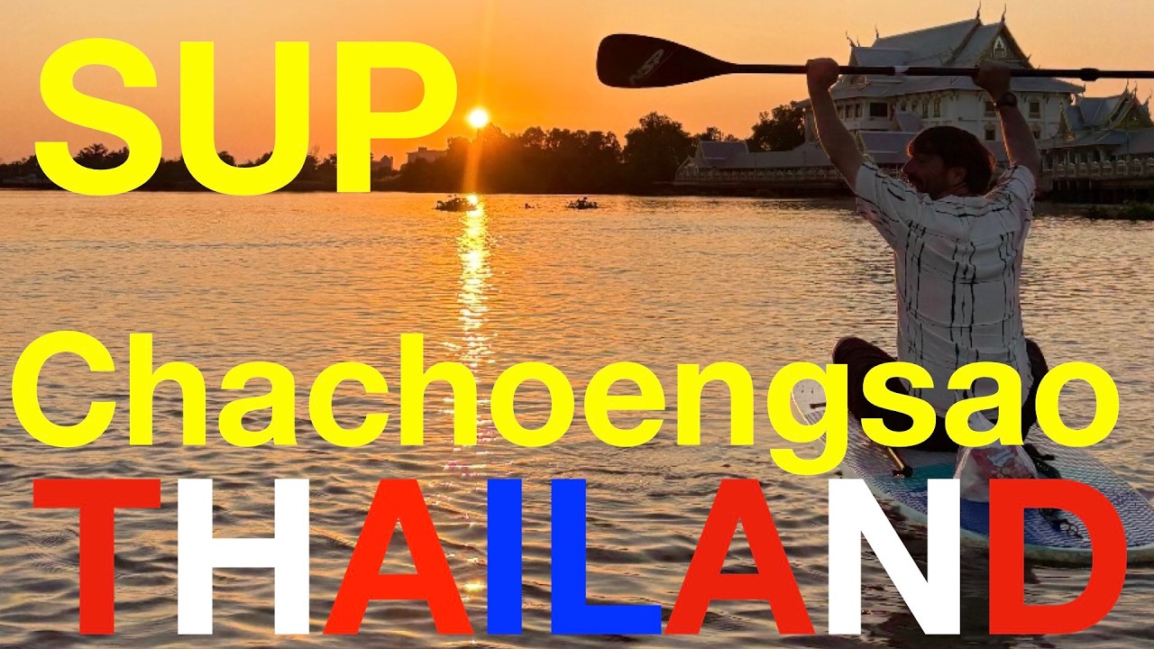 Stand Up Paddleboarding in Chachoengsao, Thailand | Wat Sothon | SUP ในฉะเชิงเทรา