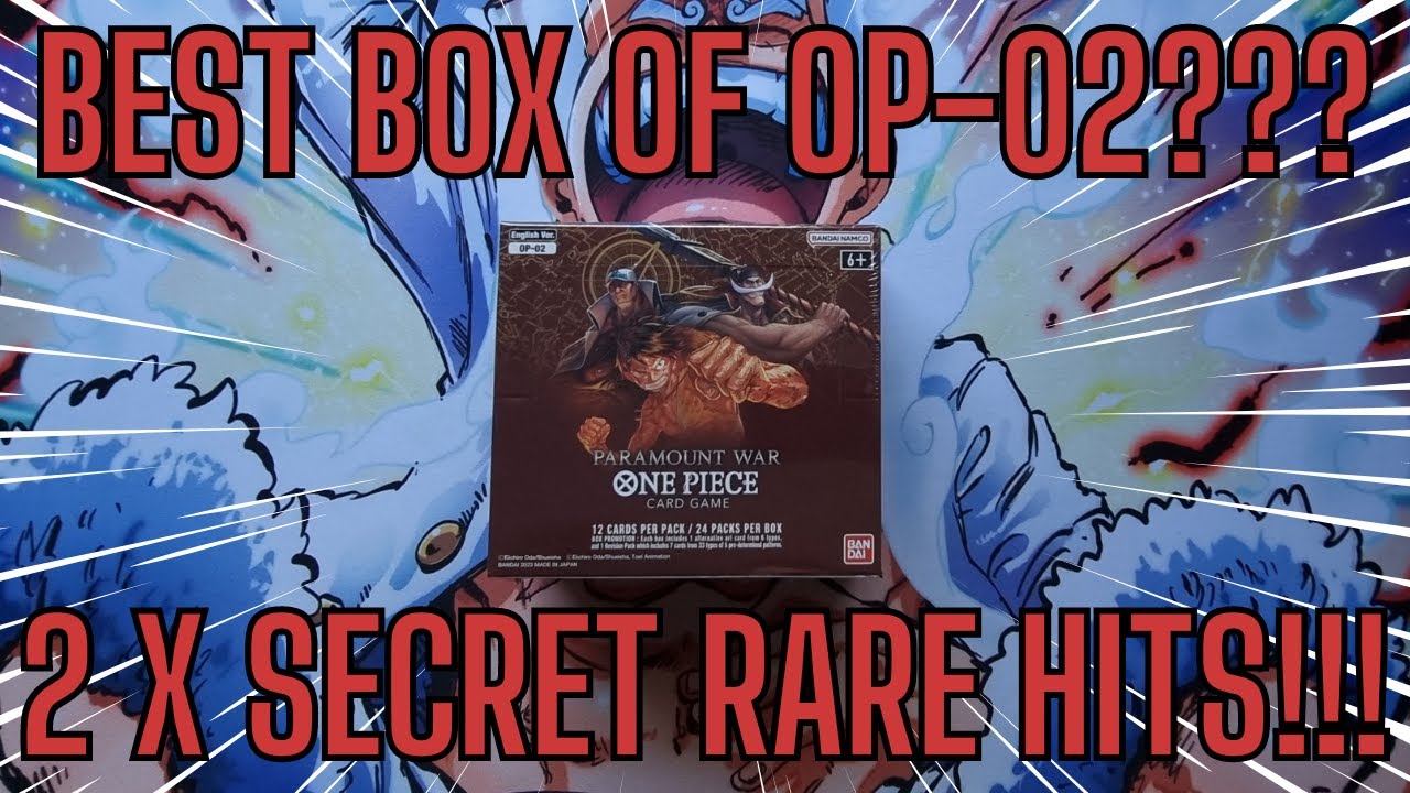 Taking it back to the GREAT WAR! Opening a Booster Box of One Piece OP-02 PARAMOUNT WAR!