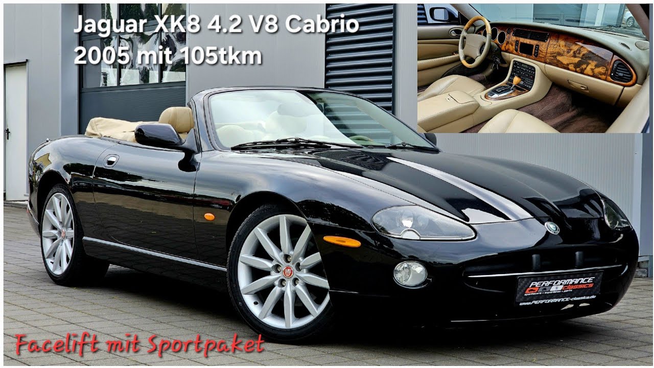 Jaguar XK8 4.2 V8 Cabrio 2005 mit 105tkm X100 in einem sehr guten Zustand als Facelift (Vorstellung)
