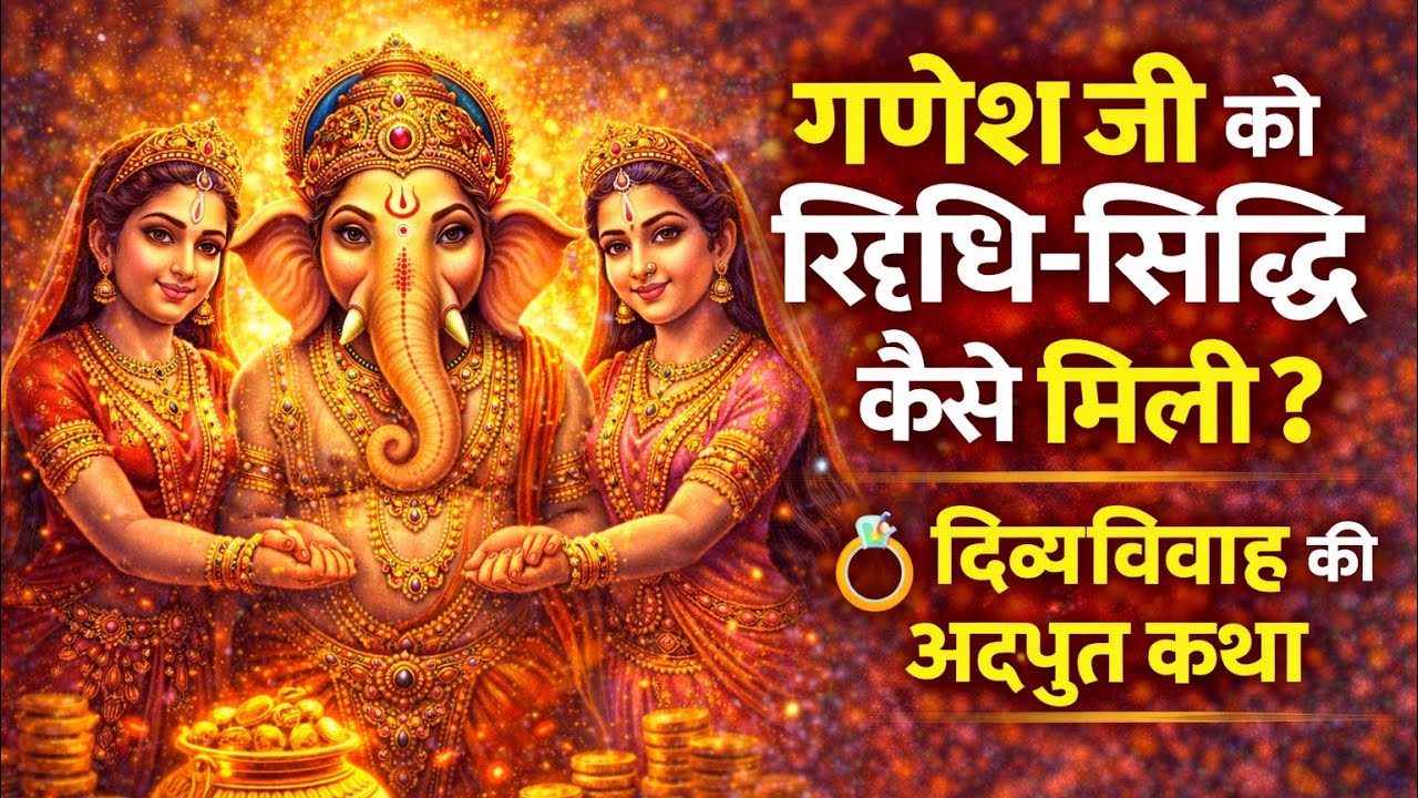 गणेश जी को रिद्धि-सिद्धि कैसे मिली? 💍 दिव्य विवाह की पूरी कथा