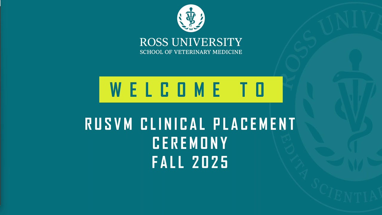 RUSVM Fall 2025 Clinical Placement Ceremony