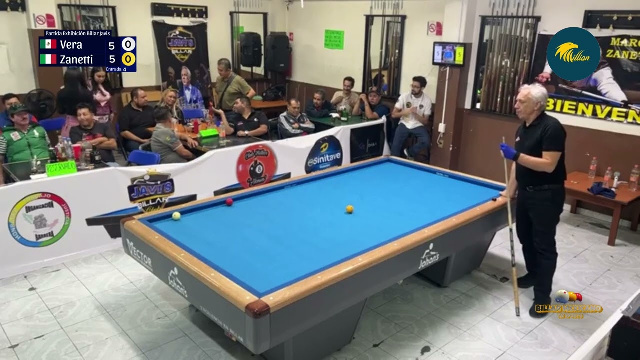 Javier VERA vs Marco ZANETI | Partida Exhibición BILLAR Javis