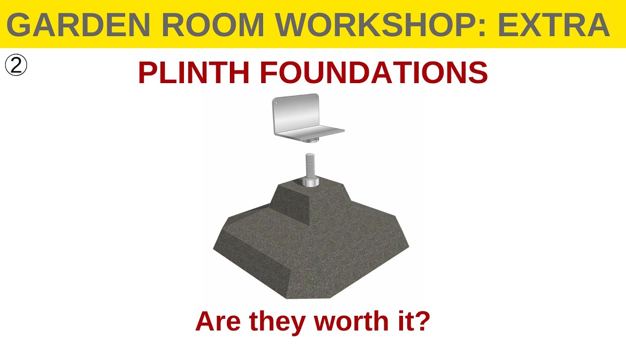 Garden Room Workshop Extra | Plinth foundations