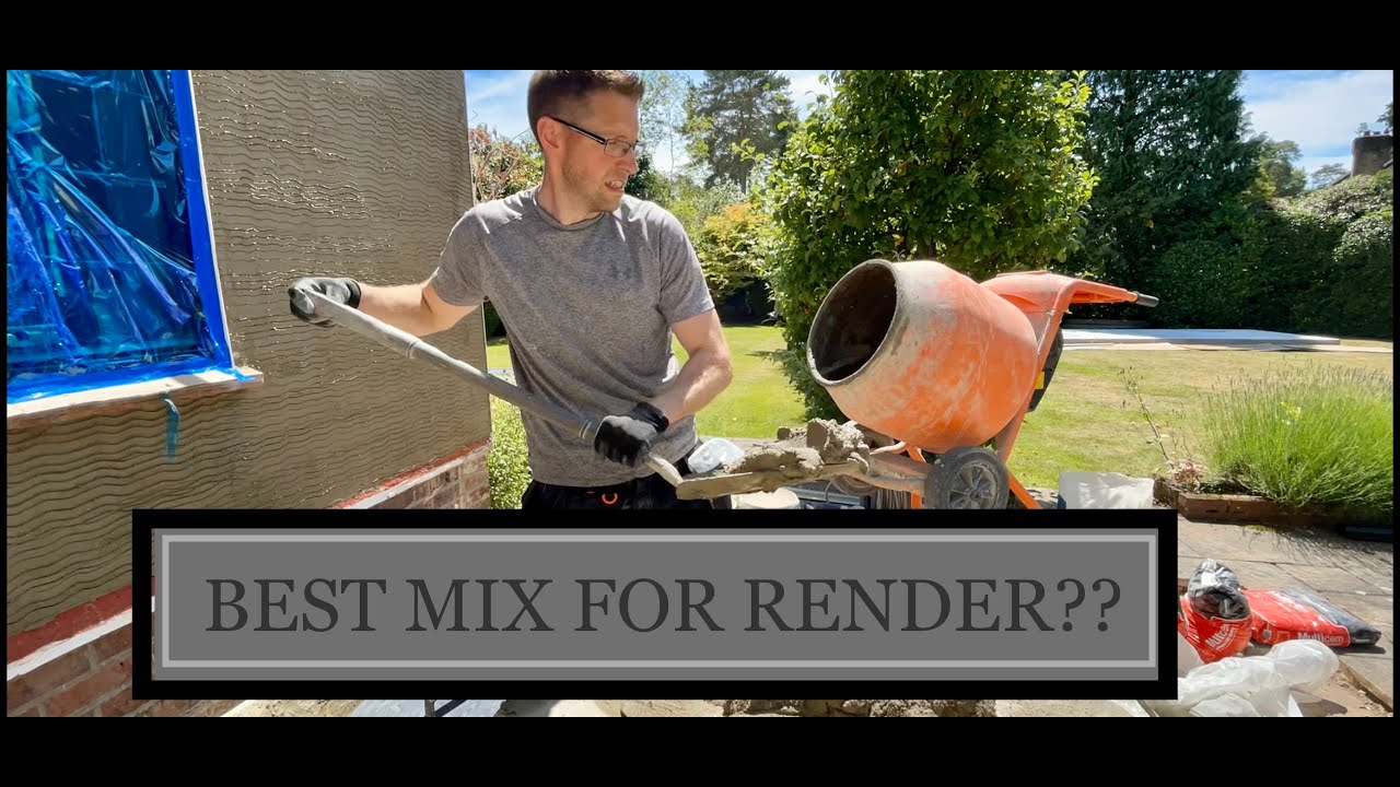 Scratch Coat Render Mix  FULL PROCESS IN REAL TIME Plastering Guru
