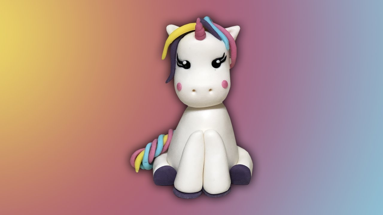 Üç boyutlu Şeker Hamuru İle Unicorn Yapımı