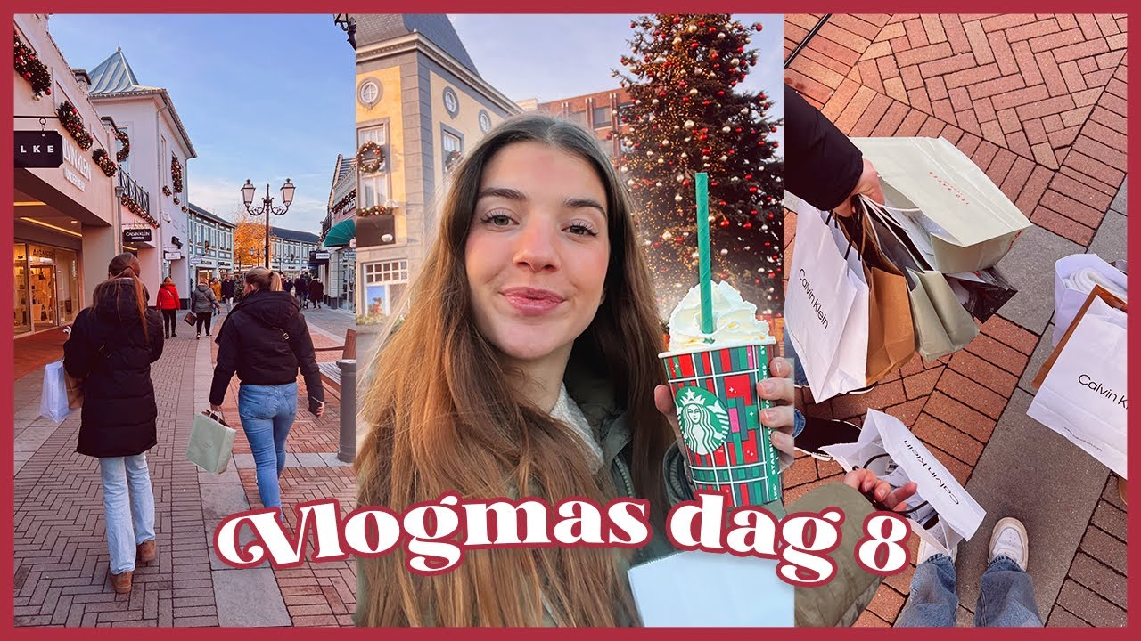 SHOPPEN in de ROERMOND OUTLET met zussen 🛍🎄 Vlogmas Dag 8