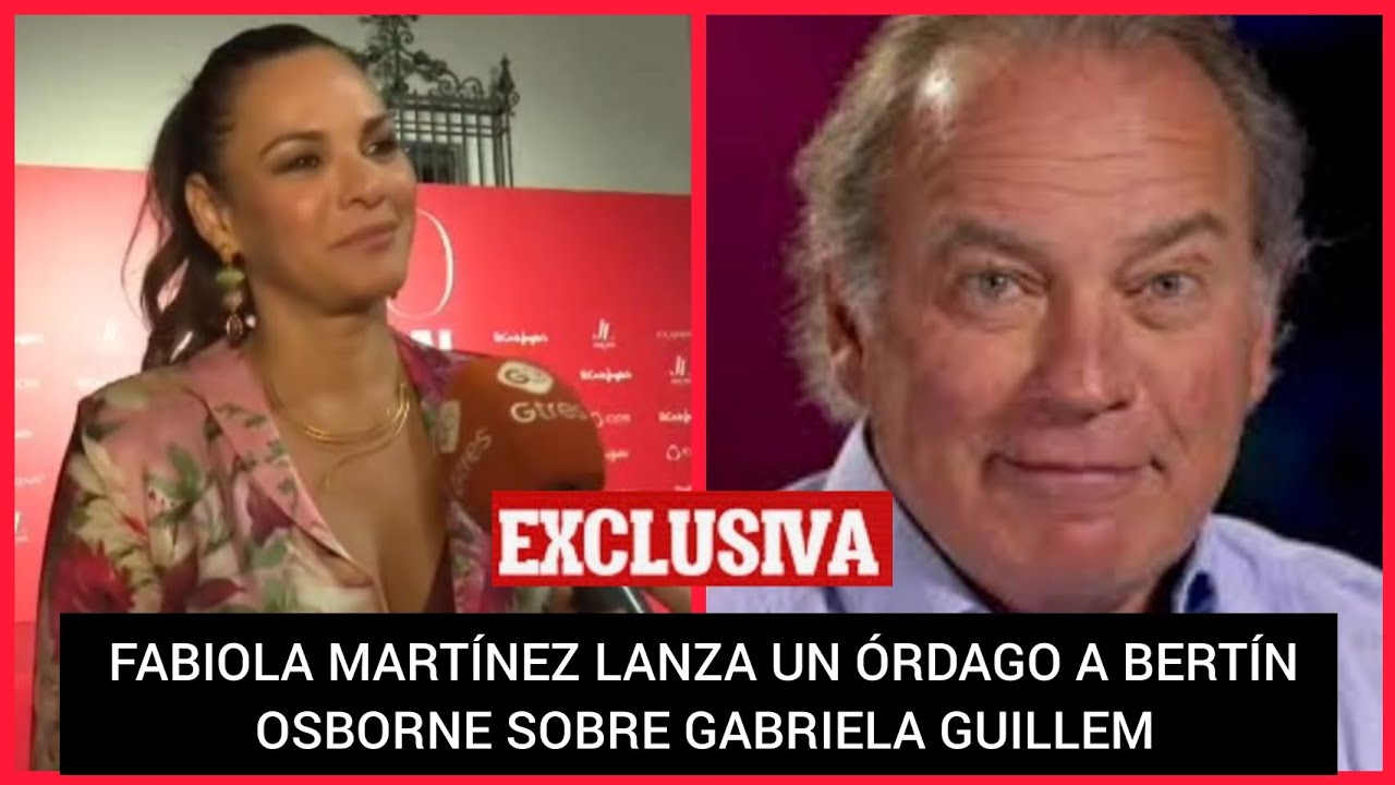 ❤️FABIOLA MARTÍNEZ,ROTUNDA CON BERTÍN OSBORNE Y GABRIELA GUILLEM