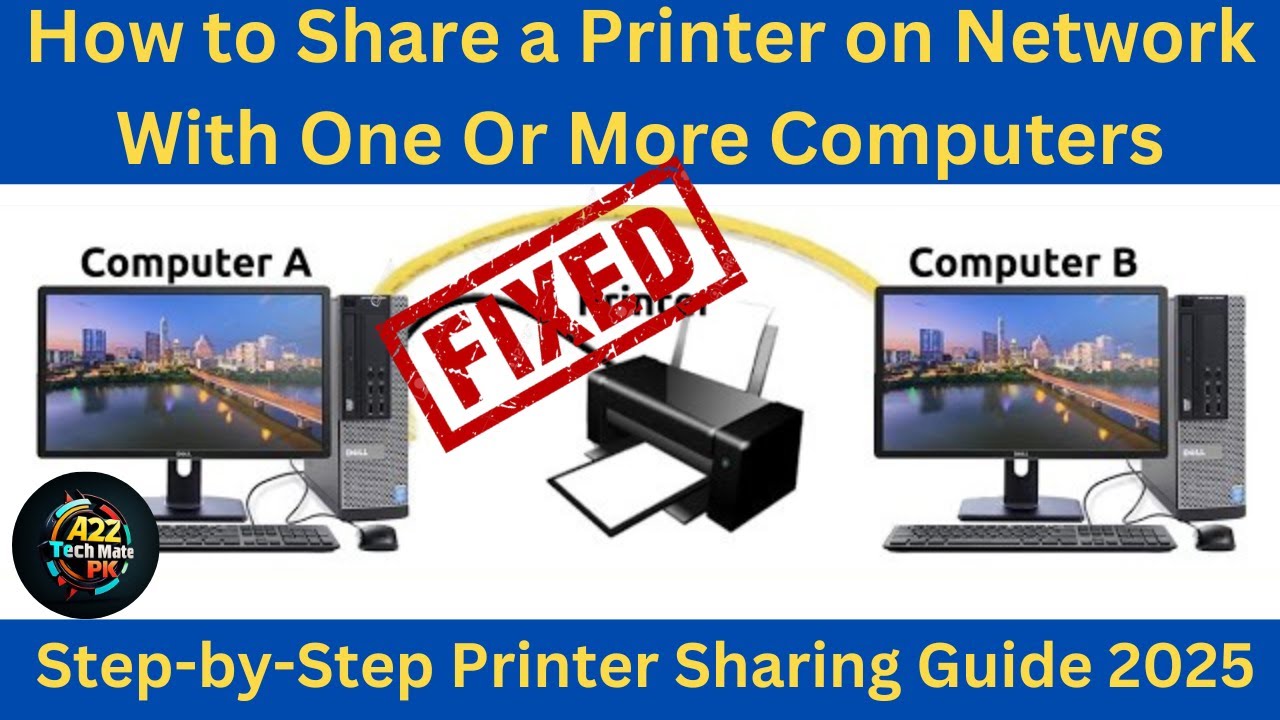 how to share a printer | how to share a printer betweenmultiple computers #viral #viralvideo