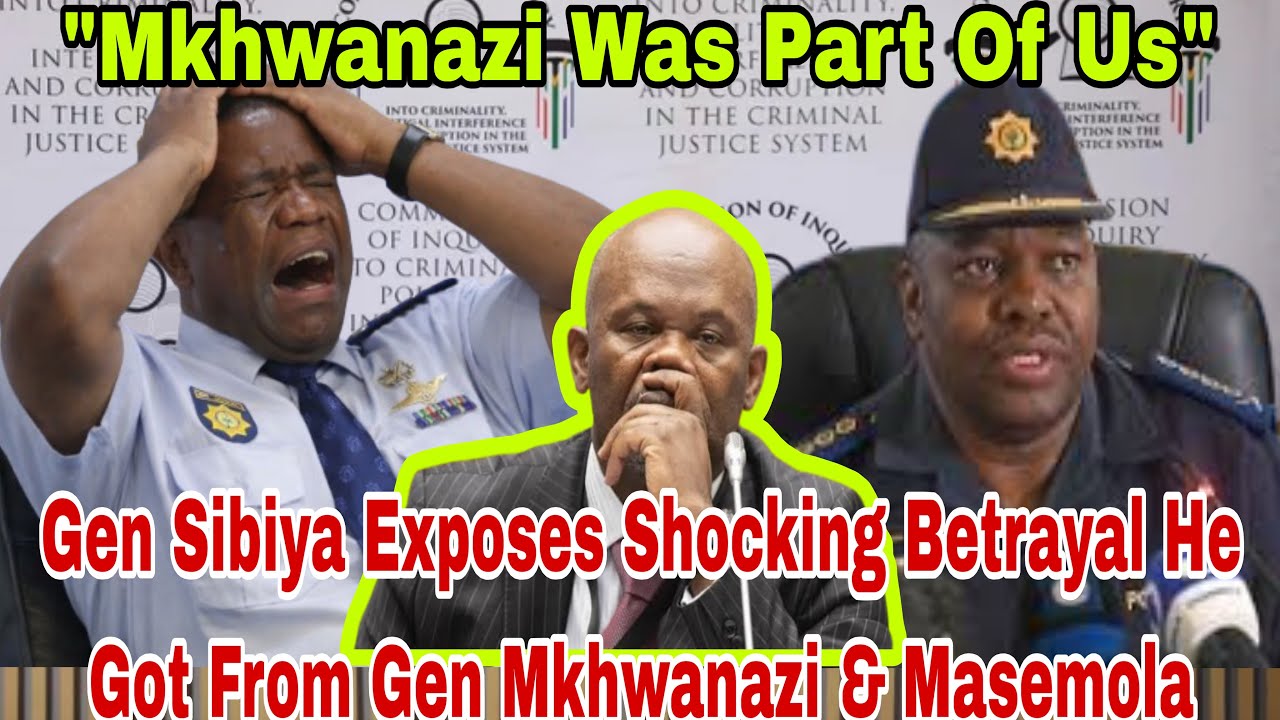 EXPLOSIVE CONFESSION; Gen Sibiya Reveals Shocking Betrayal He Got From Gen Mkhwanazi & Masemola
