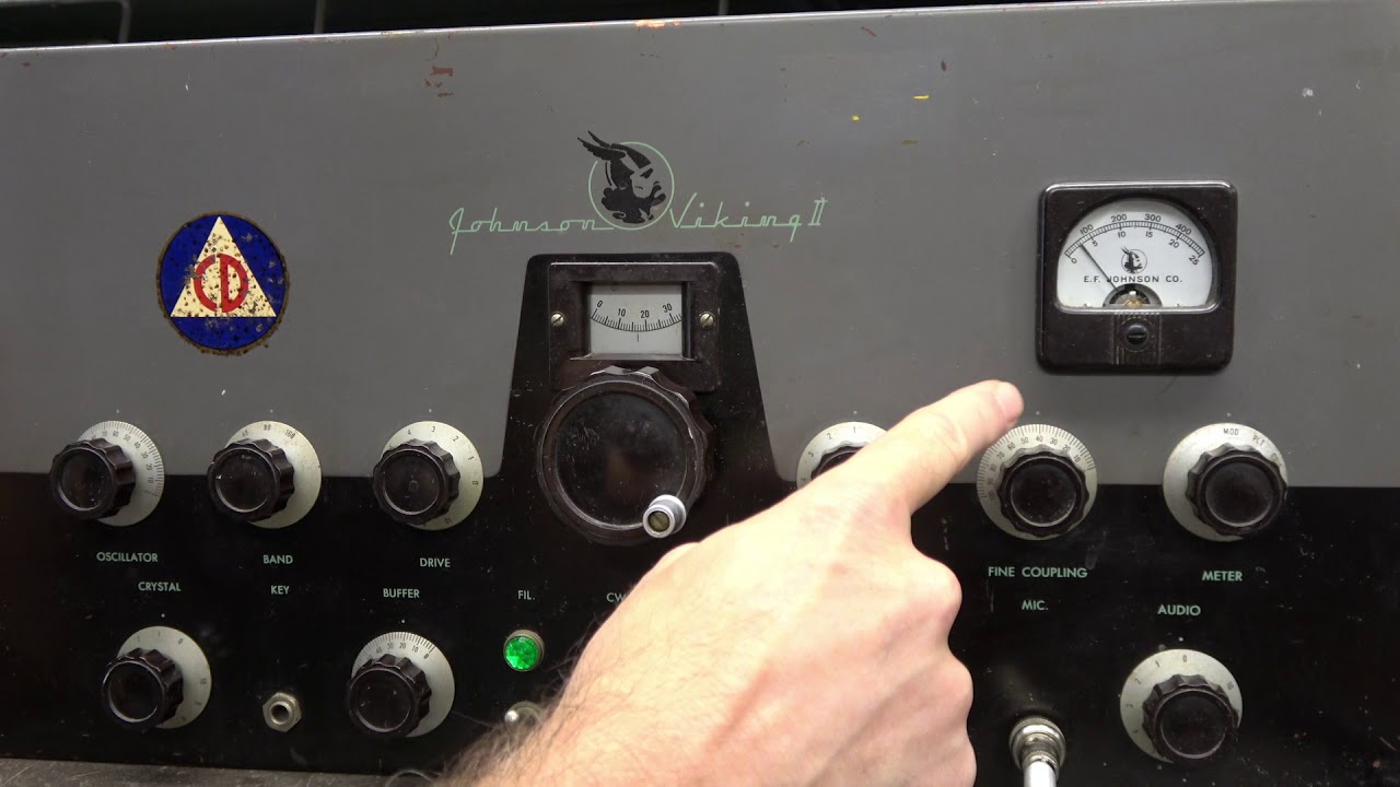 Проверка радиопередатчика Johnson Viking II после ремонта. Настройка.