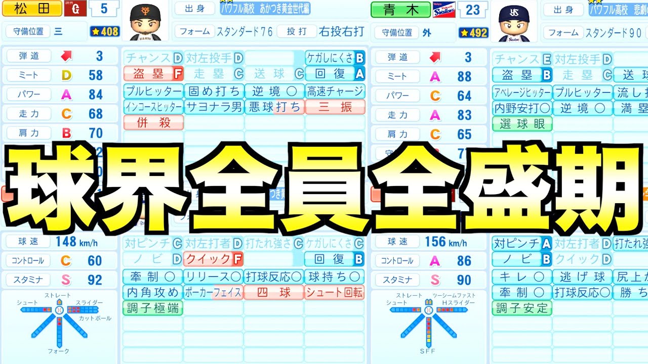 【2023年編】12球団の全選手を全員全盛期に戻したらどこが優勝するのか？【eBASEBALLパワフルプロ野球2023】