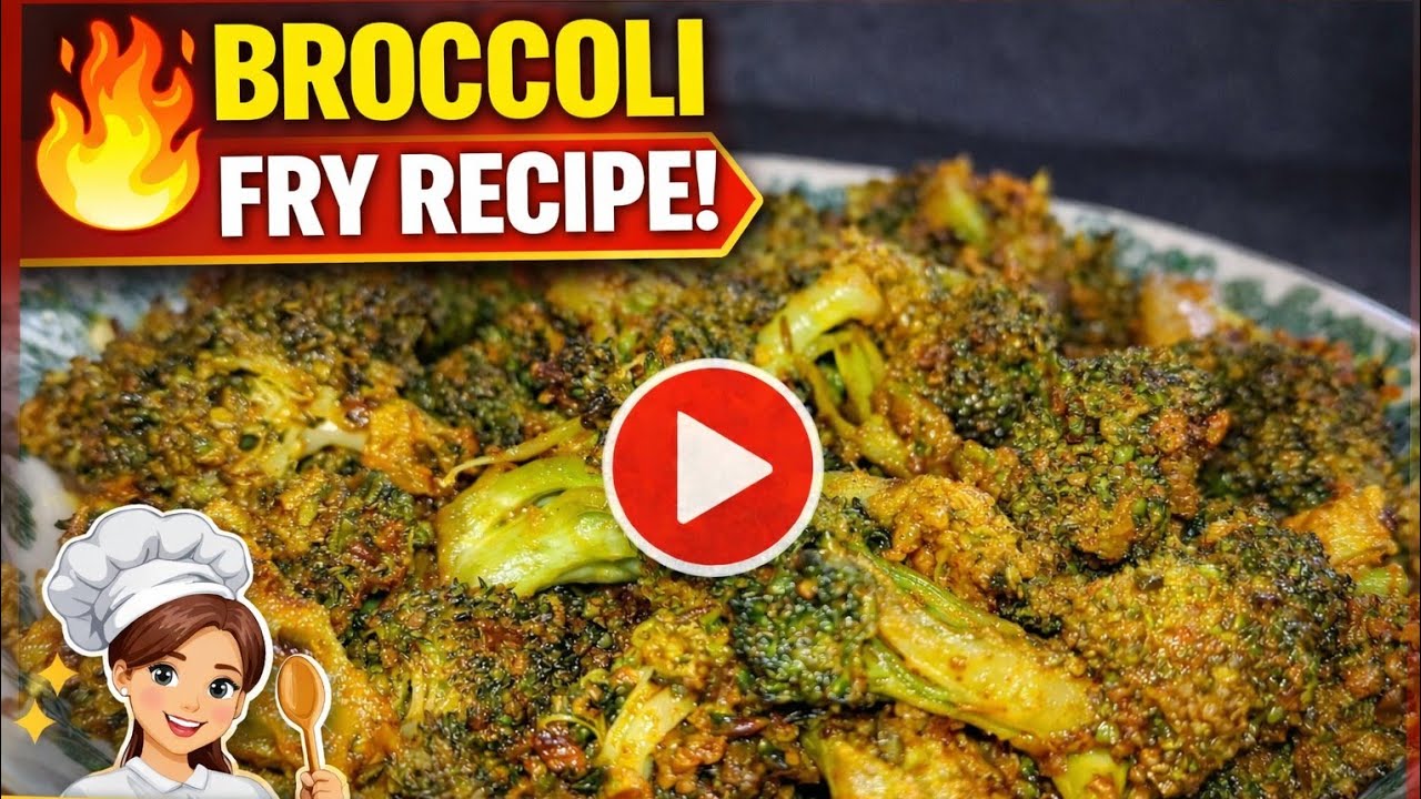 HEALTHY BROCCOLI FRY |CRISPY BROCCOLI 